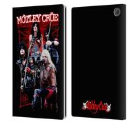 Head Case Designs Officially Licensed Motley Crue Live Montage Red Tour Graphics Leather Wallet Case Compatible With Amazon Fire Max 11 2023