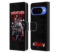 Head Case Designs Officially Licensed Motley Crue Live Montage Red Tour Graphics Leather Wallet Case Compatible With Google Pixel 10