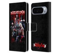 Head Case Designs Officially Licensed Motley Crue Live Montage Red Tour Graphics Leather Wallet Case Compatible With Google Pixel 10 Pro XL