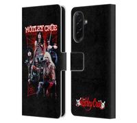 Head Case Designs Officially Licensed Motley Crue Live Montage Red Tour Graphics Leather Wallet Case Compatible With Samsung Galaxy A36 5G