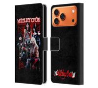 Head Case Designs Officially Licensed Motley Crue Live Montage Red Tour Graphics Leather Wallet Case Compatible With Apple iPhone 17 Pro Max