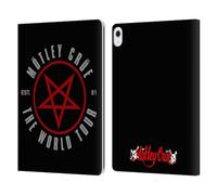 Head Case Designs Officially Licensed Motley Crue Stadium World Tour Tour Graphics Leather Wallet Case Compatible With Apple iPad Air 13 2024/2025