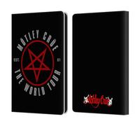 Head Case Designs Officially Licensed Motley Crue Stadium World Tour Tour Graphics Leather Wallet Case Compatible With Amazon Kindle Paperwhite 6