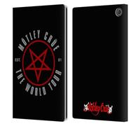 Head Case Designs Officially Licensed Motley Crue Stadium World Tour Tour Graphics Leather Wallet Case Compatible With Amazon Fire Max 11 2023