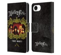 Head Case Designs Officially Licensed Motley Crue The Dirt Frame Key Art Leather Wallet Case Compatible With Apple iPhone 16e