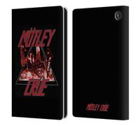 Head Case Designs Officially Licensed Motley Crue Too Fast Key Art Leather Wallet Case Compatible With Amazon Fire 7 2022