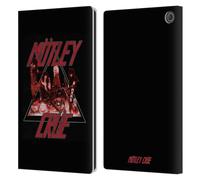 Head Case Designs Officially Licensed Motley Crue Too Fast Key Art Leather Wallet Case Compatible With Amazon Fire Max 11 2023