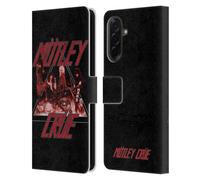 Head Case Designs Officially Licensed Motley Crue Too Fast Key Art Leather Wallet Case Compatible With Samsung Galaxy A36 5G