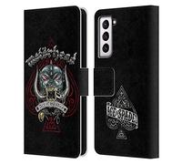 Head Case Designs Officially Licensed Motorhead Ace Of Spades Dog Graphics Leather Wallet Case Compatible With Samsung Galaxy S21 5G