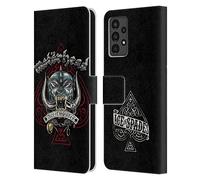 Head Case Designs Officially Licensed Motorhead Ace Of Spades Dog Graphics Leather Wallet Case Compatible With Samsung Galaxy A13 (2022)