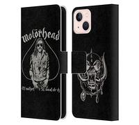 Head Case Designs Officially Licensed Motorhead Ace Of Spades Lemmy Graphics Leather Wallet Case Compatible With Apple iPhone 13