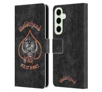 Head Case Designs Officially Licensed Motorhead Ace Of Spades Vintage Key Art Leather Wallet Case Compatible With Samsung Galaxy S25+