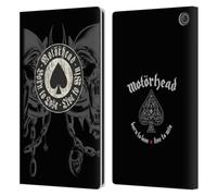 Head Case Designs Officially Licensed Motorhead Born To Lose Love To Win Graphics Leather Wallet Case Compatible With Amazon Fire Max 11 2023