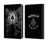Head Case Designs Officially Licensed Motorhead Born To Lose Love To Win Graphics Leather Wallet Case Compatible With Amazon Kindle 11th Gen (2024)