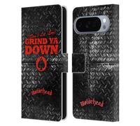 Head Case Designs Officially Licensed Motorhead Don't Let 'Em Grind You Down Key Art Leather Wallet Case Compatible With Google Pixel 10 Pro XL