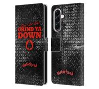 Head Case Designs Officially Licensed Motorhead Don't Let 'Em Grind You Down Key Art Leather Wallet Case Compatible With Samsung Galaxy A56 5G
