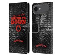 Head Case Designs Officially Licensed Motorhead Don't Let 'Em Grind You Down Key Art Leather Wallet Case Compatible With Apple iPhone 17 Air