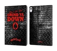 Head Case Designs Officially Licensed Motorhead Don't Let 'Em Grind You Down Key Art Leather Wallet Case Compatible With Apple iPad Air 13 2024/2025