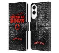 Head Case Designs Officially Licensed Motorhead Don't Let 'Em Grind You Down Key Art Leather Wallet Case Compatible With Samsung Galaxy S25 Edge
