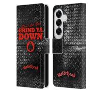Head Case Designs Officially Licensed Motorhead Don't Let 'Em Grind You Down Key Art Leather Wallet Case Compatible With Samsung Galaxy S26