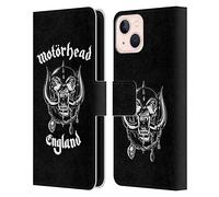 Head Case Designs Officially Licensed Motorhead England Graphics Leather Book Wallet Case Cover Compatible With Apple iPhone 13