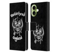 Head Case Designs Officially Licensed Motorhead England Graphics Leather Wallet Case Compatible With Apple iPhone 17
