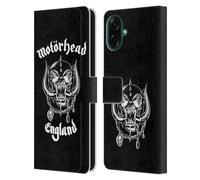 Head Case Designs Officially Licensed Motorhead England Graphics Leather Wallet Case Compatible With Samsung Galaxy A07