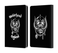 Head Case Designs Officially Licensed Motorhead England Graphics Leather Wallet Case Compatible With Amazon Kindle 11th Gen (2024)