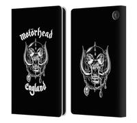 Head Case Designs Officially Licensed Motorhead England Graphics Leather Wallet Case Compatible With Amazon Fire 7 2022