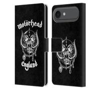 Head Case Designs Officially Licensed Motorhead England Graphics Leather Wallet Case Compatible With Apple iPhone 17 Air