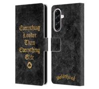 Head Case Designs Officially Licensed Motorhead Everything Louder Key Art Leather Wallet Case Compatible With Samsung Galaxy A56 5G
