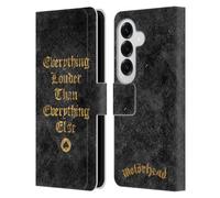 Head Case Designs Officially Licensed Motorhead Everything Louder Key Art Leather Wallet Case Compatible With Samsung Galaxy S26