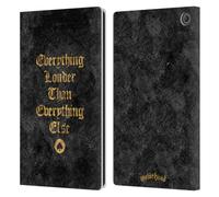 Head Case Designs Officially Licensed Motorhead Everything Louder Key Art Leather Wallet Case Compatible With Amazon Fire Max 11 2023