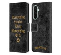Head Case Designs Officially Licensed Motorhead Everything Louder Key Art Leather Wallet Case Compatible With Samsung Galaxy A26 5G