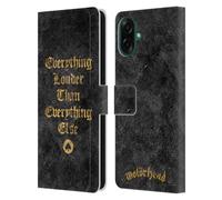 Head Case Designs Officially Licensed Motorhead Everything Louder Key Art Leather Wallet Case Compatible With Samsung Galaxy A07