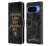 Head Case Designs Officially Licensed Motorhead Everything Louder Key Art Leather Wallet Case Compatible With Google Pixel 10
