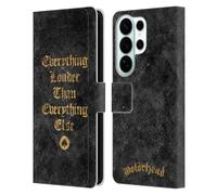Head Case Designs Officially Licensed Motorhead Everything Louder Key Art Leather Wallet Case Compatible With Samsung Galaxy S26 Ultra