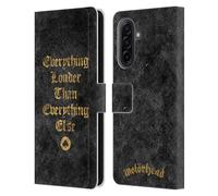 Head Case Designs Officially Licensed Motorhead Everything Louder Key Art Leather Wallet Case Compatible With Samsung Galaxy A17 4G / 5G