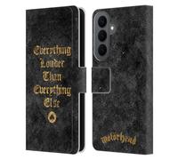 Head Case Designs Officially Licensed Motorhead Everything Louder Key Art Leather Wallet Case Compatible With Samsung Galaxy S26 Plus