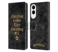 Head Case Designs Officially Licensed Motorhead Everything Louder Key Art Leather Wallet Case Compatible With Samsung Galaxy S25 Edge