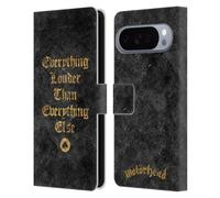 Head Case Designs Officially Licensed Motorhead Everything Louder Key Art Leather Wallet Case Compatible With Google Pixel 10 Pro XL
