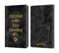 Head Case Designs Officially Licensed Motorhead Everything Louder Key Art Leather Wallet Case Compatible With Amazon Kindle Paperwhite 6