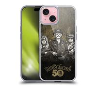 Head Case Designs Officially Licensed Motorhead Group 50th Anniversary Gel Case [Military Grade Protection] Compatible with Apple iPhone 15 and Compatible with MagSafe