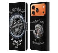 Head Case Designs Officially Licensed Motorhead I Saw You Tours Leather Wallet Case Compatible With Apple iPhone 17 Pro Max