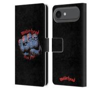 Head Case Designs Officially Licensed Motorhead Iron Fist Album Covers Leather Wallet Case Compatible With Apple iPhone 17 Air