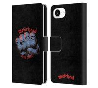 Head Case Designs Officially Licensed Motorhead Iron Fist Album Covers Leather Wallet Case Compatible With Apple iPhone 16e