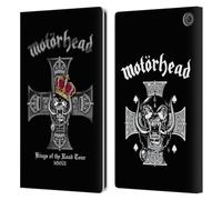 Head Case Designs Officially Licensed Motorhead Kings Of The Road Tours Leather Wallet Case Compatible With Amazon Fire Max 11 2023