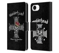Head Case Designs Officially Licensed Motorhead Kings Of The Road Tours Leather Wallet Case Compatible With Apple iPhone 16e