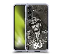 Head Case Designs Officially Licensed Motorhead Lemmy 50th Anniversary Gel Case [Military Grade Protection] Compatible with Samsung Galaxy S24 FE and Compatible with MagSafe
