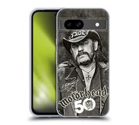 Head Case Designs Officially Licensed Motorhead Lemmy 50th Anniversary Gel Case [Military Grade Protection] Compatible with Google Pixel 8a and Compatible with MagSafe